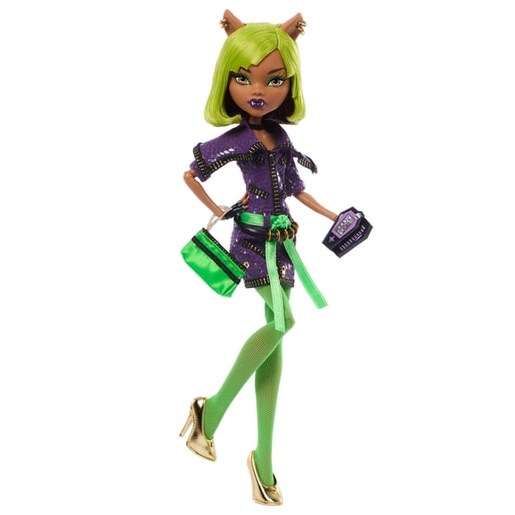 Monster High Dawn of the Dance Clawdeen Wolf Reproduction Doll with Photos and Invite Accessories