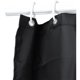 thumbnail image 5 of Textil para el hogar Cortina de baño impermeable Cortina de baño con ganchos Negro 200x180cm, 5 of 5
