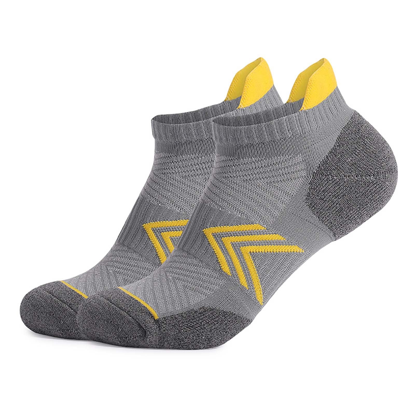 Wancir 6 Pairs Ankle Hiking Running Socks Compression Thick Cushion Breathable No Show Socks for Men Women