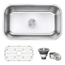 Ruvati RVM4250 30 in. Undermount 16 Gauge Stainless Steel Kitchen Sink Single Bowl
