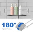 thumbnail image 3 of NUAHRHY 3Pcs RV Shower Corner Storage Bar Stainless Steel Camper Bathroom Corner Bar 180掳 Rotatable RV Bathroom Corner Shelf Organization Bar with Adhesive and Screw for RV Camper Bathroom, 3 of 7