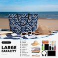 thumbnail image 5 of Wukai Dragons Print Zipper Bag,large Beach Tote Bag,Waterproof Sandproof Bag,Grocery and Picnic Tote Travel Bag, 5 of 5