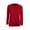 Red, variant on ShomPort Trendy Clothes Women Long Sleeve Tops Casual Solid Color Round Neck Long Sleeve T-Shirts