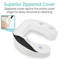 thumbnail image 5 of Vive Raised Toilet Seat Cushion, 4 Inch Extra Height, White, 5 of 10