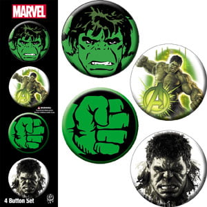 Pin Button Badge Ø25mm 1" Hulk Man Marvel Comics Super héros Bruce Banner 