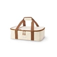 thumbnail image 3 of Ello Color Lock 9X13 Glass Baker with Carrier, Cream, 3 of 5