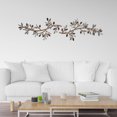 thumbnail image 4 of Metal Leaf Wall Art Decor | Olive Tree Branch Hanging Wall Decorations | Iron Metal Wall Sculpture for Living Room, Bedroom, Kitchen | Set of 2 | 11.82 x 6.3 Inches, 4 of 6