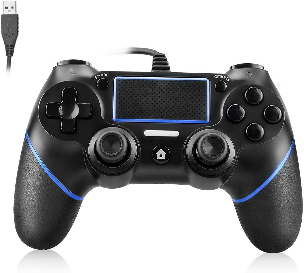 Controller For Ps4, Ps4 Controller Wired Gaming Gamepad With Dual