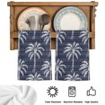 thumbnail image 5 of Navy Blue Palm Tree Kitchen Towels Set of 2, Summer Botanical Tropical Tree Absorbent Dish Towels for Kitchen, Microfiber Hand Towel, Quick Drying Tea Towel for Cleaning Decorative Dishcloths, 5 of 7