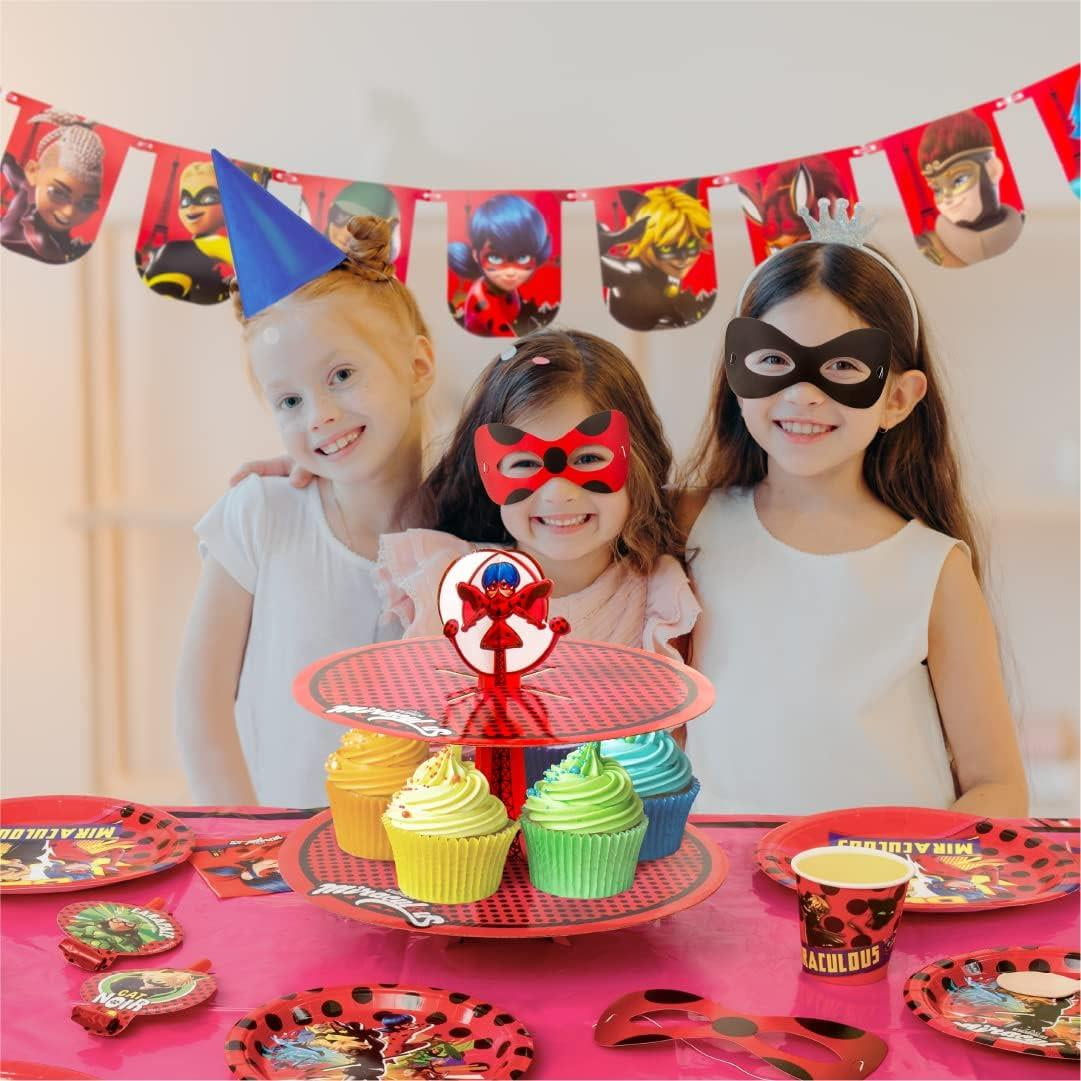 Miraculous Ladybug Paper Plates Set (80)