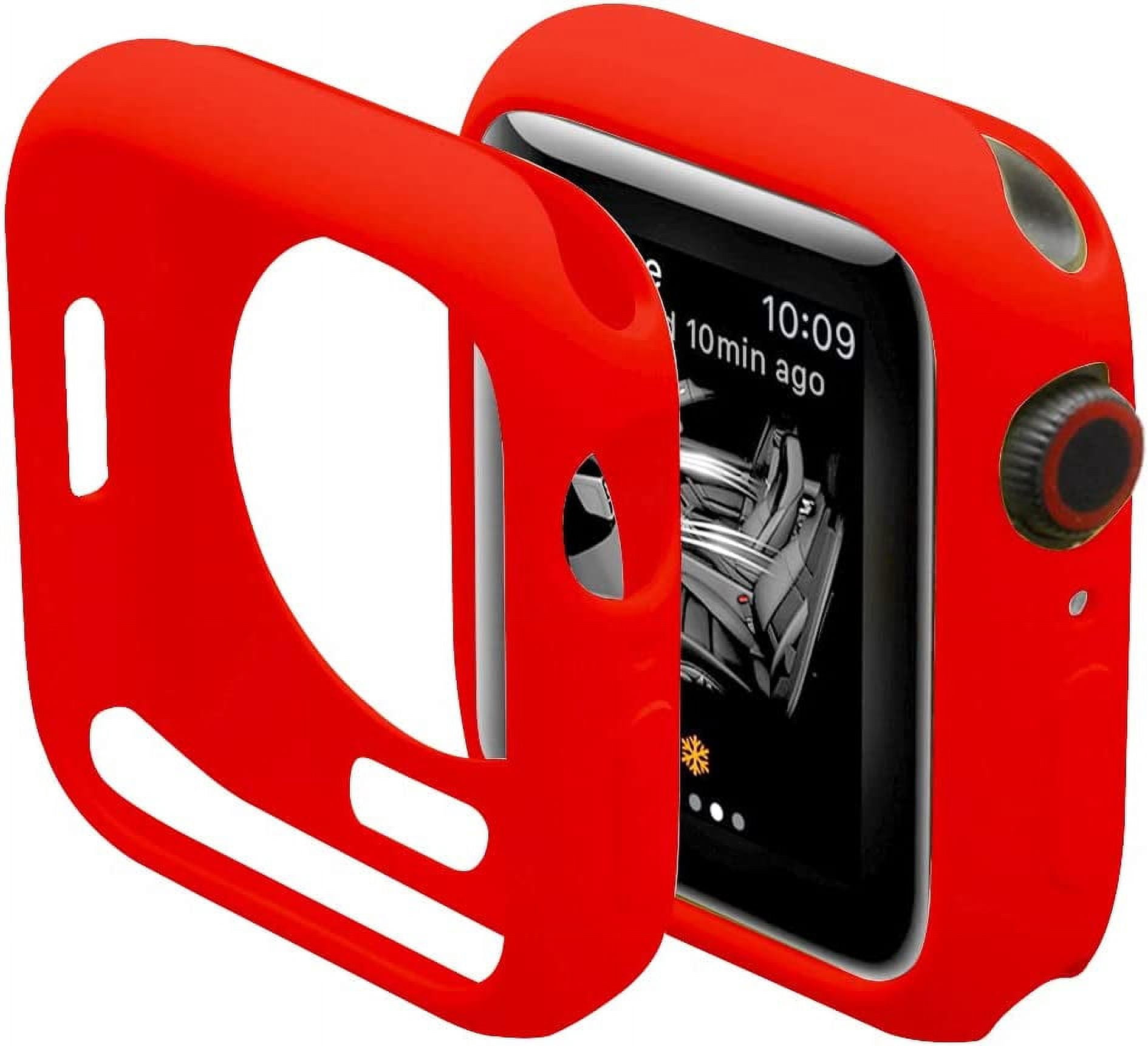 XiHAMA Ultra Thin Soft TPU Bumper Case Compatible with iWatch Apple Watch Series SE 6/5/4