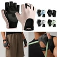 thumbnail image 3 of Mosiee Gants d'Entraînement Demi-Doigt Gants de Gym Musculation Courts Sans Doigts, 3 of 7