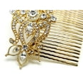 thumbnail image 2 of Gorgeous Rhinestone Crystal Huge Big Floral Hair Comb, 2 of 4