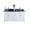White, variant on 60-Inch Espresso Finish Cabinet Double Sink Bathroom Vanity With Black Wood Counter - Laviva