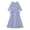 Blue, variant on Mother of The Bride Dresses 3 PCS 3/4 Sleeves Lace Appliques Chiffon Grandma of The Groom Maxi Dress with Jackets