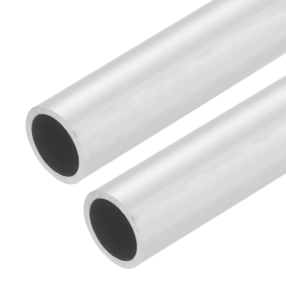 Uxcell 2Pcs 304 Stainless Steel Tubing, 15mm OD 1mm Wall Thickness 406.4mm Long Round Metal Pipe Steel Tube for Industrial Machinery