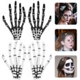 thumbnail image 1 of OULII  Accessories Women 4Pcs Spooky Skull Barrettes for Girls Daily Use, 1 of 6