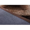 thumbnail image 3 of Mateos Shag Polyester Dark Brown And Brown 2'4" X 8' Runner Rugs MS0128, 3 of 3