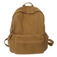 thumbnail image 1 of (Envío Por La Mitad) 8131 Mochila Lona Color Sólido para Estudiantes Universitarios Mochila para Computadora Mochila Informal (marrón), 1 of 7