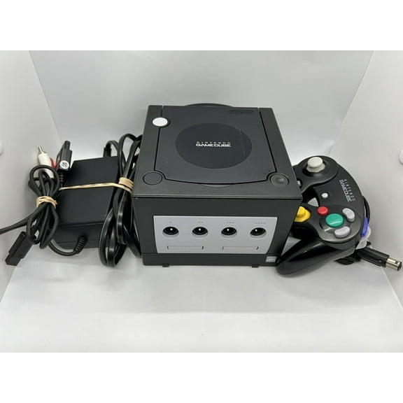 Pre-Owned Nintendo Gamecube Console Black with Power/AV Cables Used