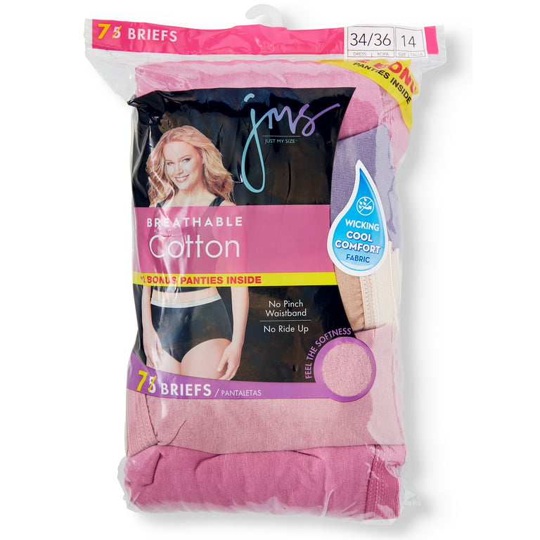 JMS Womens' Cool Comfort Cotton Briefs, 5 + 2 Bonus Pack 