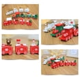 thumbnail image 2 of Billuyoard Tren de Feliz Navidad 4 secciones Decoración de Regalo para niños Oso Muñeco de nieve Decoraciones Arreglo Suministros para Natal Kits de decoración para fiestas Blanco Billuyoard HA070152-02, 2 of 6