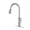 Brushed Nickel, variant on Izzovium Matte Black Kitchen Faucet with Pull Out Sprayer, 360° Swivel High-Arc Stainless Steel Faucet, Single Handle for Easy Temperature Control, 25.59in x 12.59in x 2.95in