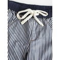 thumbnail image 4 of Low Rise Striped Pants for Women Pull on Drawstring Boho Wide Leg Jeans Trendy Navy Blue S, 4 of 9