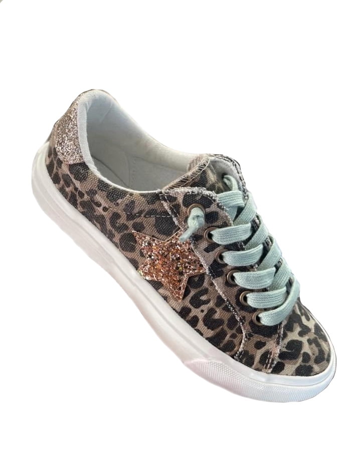 glitter leopard print shoes