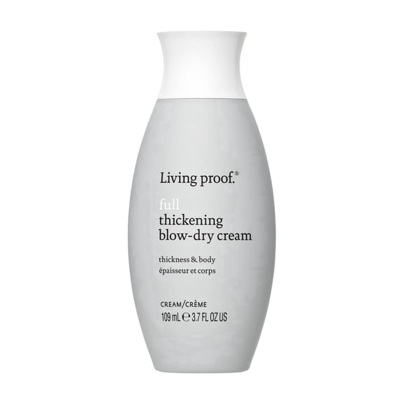 Living Proof Full Thickening Blow-Dry Cream, 30% Thicker Hair, Heat Protection up to 450°F, Fine Hair, 3.7 Fl oz