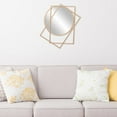 thumbnail image 5 of Miroir d'Accent Wall en Forme de Cercle et Rectangle Dorés, 5 of 5
