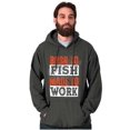 thumbnail image 5 of Fishermen Born to Fish Made to Work Hoodie Sweatshirt Women Men Brisco Brands S, 5 of 6