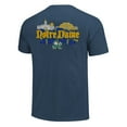 thumbnail image 3 of Unisex Navy Notre Dame Fighting Irish Hyper Local Celtic Tartan Campus T-Shirt, 3 of 3