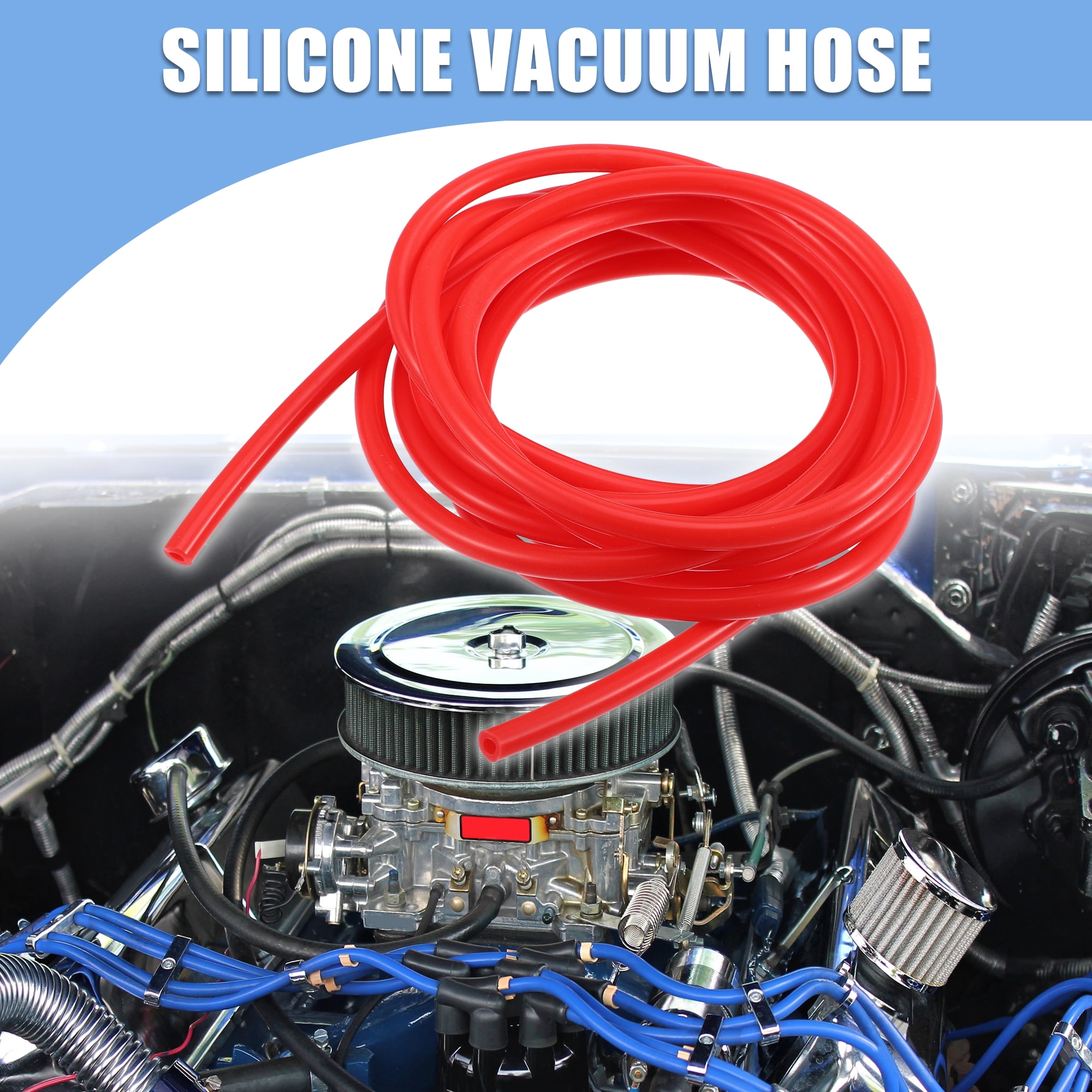 Silicone Vacuum Hose Kit - Red