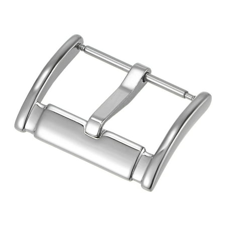 

Uxcell Watch Polish Stainless Steel Double Slot Side Type Buckle for 24mm Width Watch Bands