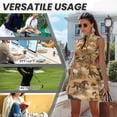 thumbnail image 6 of Yuyamidu Running Horse Womens Workout Golf Dress Built in Shorts Workout Athletic Dresses with Two Side Pockets Zipper Collared Summer Clothes Size XS, 6 of 7