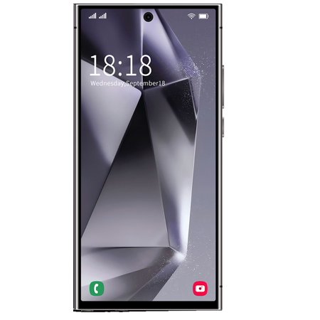 Smartphone ,8+256GB Dual SIM I24 Ultra Android Phone - 6.8" Full HD Display, Built-In Pen, Unlocked For Worldwide Use - High-Performance Mobile With Advanced Camera And Long- Lasting Battery(Purple)