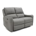 thumbnail image 1 of Sofa Reclinable VANLIG Sillon Electrico Reposet Loveseat Moderno Color Gris Diseño De La Tela Vinil, 1 of 4