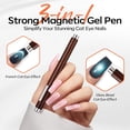 thumbnail image 2 of Modelones 3-in-1 Cat Eye Magnet, Double-Ended Cat Eye Magnet for Nails Multi-Function Nail Tool with Wide & Narrow Tips Strong Magnetic Stick for Cateye Gel Polish, DIY & Professional Salon Use, 2 of 8