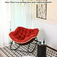 thumbnail image 5 of SDJPOI Outdoor Patio Rocking Chair Cushion, Waterproof & Fade Resistant Tufted Egg Chair Cushion with 6 Straps, Wicker Papasan Chair Cushion for Indoor & Outdoor, 5 of 8
