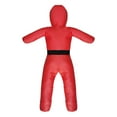 thumbnail image 1 of Maniquí de agarre para niños, saco de boxeo de Judo Jiu Jitsu, 120cm, sin relleno, resistente al desgarro, para Taekwondo, Karate, Judo, Muay Thai Rojo, 1 of 8