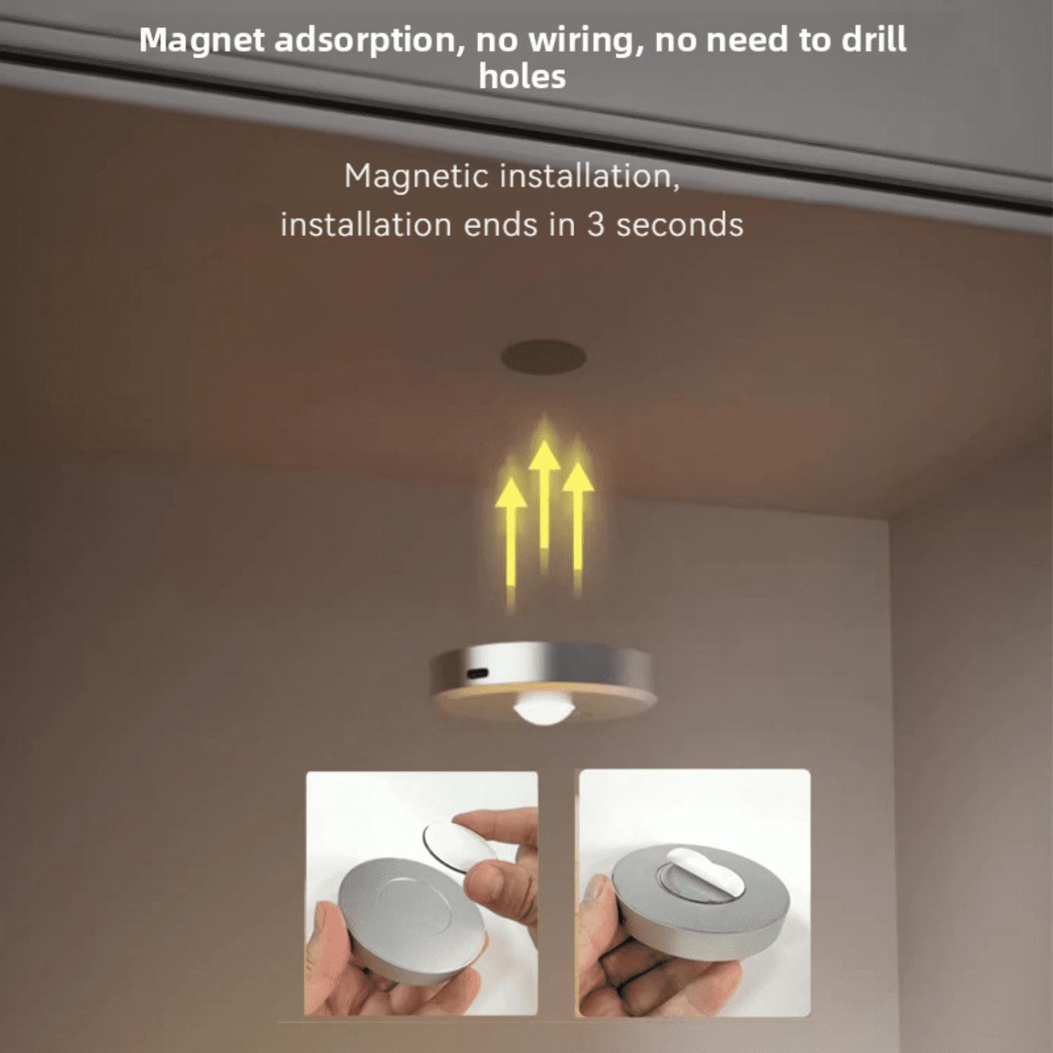 Wireless LED under cabinet lights, rechargeable remote control spotlight for display/closet lighting
