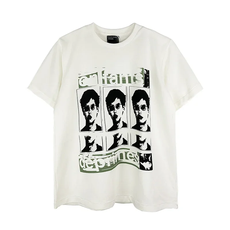 100% Cotton Graphics Print Enfants Riches Deprimes T Shirt Men