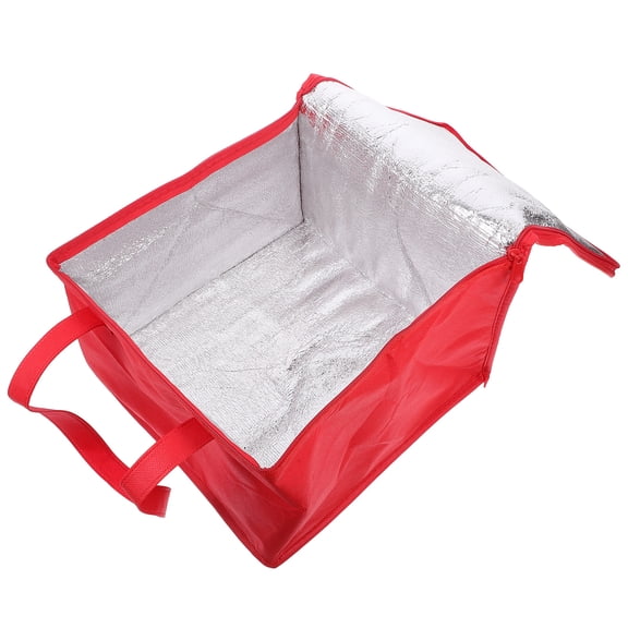 Toddmomy Cake Carrier Red Portable Rectangular 2Pcs 11.6X11.4X7.5in