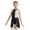 Black&White, variant on TSSOE Girls Sequins Ballet Dance Lyrical High Low Chiffon Dress Kids Leotard with Irregular Skirt Costume Burgundy 6