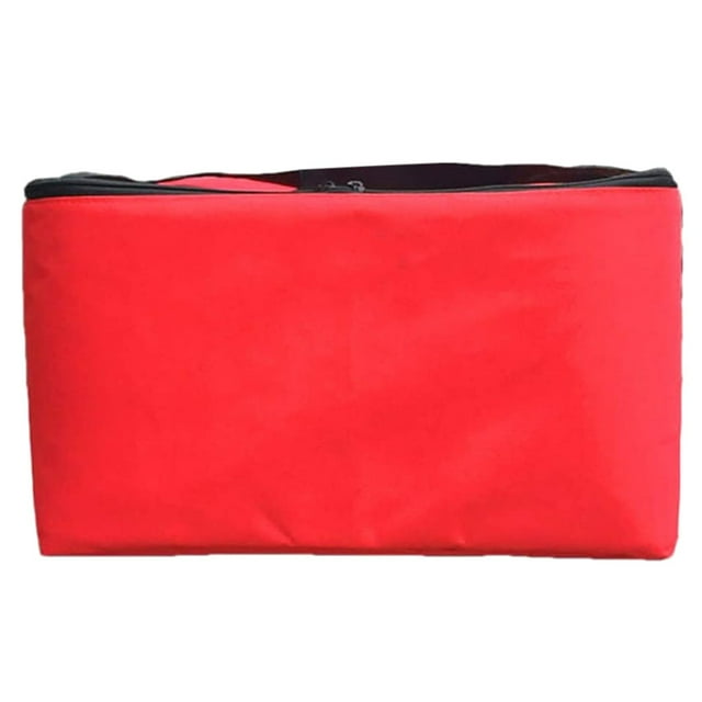 Pizza Bag Extra Large Thermal Insulation Winter Meal Red Pizza Purse Storage Organizer Lost Sincerely Clothes Organizer Open Spaces Storage Large Storage with Lids Blankets Storage Organizer Storage