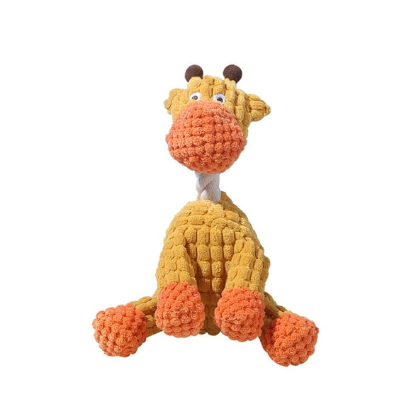 Pet Toy Dog Chew Sound Toy Funny Donkey Teething Pet Plush Toy - 26cm (giraffe)