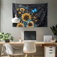 thumbnail image 2 of SEANATIVE Sunflower Tapestry Galaxy Butterfly Tapestry for Bedroom Tapestry Wall Hanging Wall Tapestry for Bedroom 36H*24W Tapestry Ceiling Tapestry Tapestry for Kitchen Laundry Room, 2 of 6