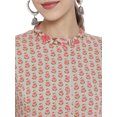thumbnail image 4 of Yash Gallery Women's Rayon Floral Print Anarkali Kurta (Multi), 4 of 5