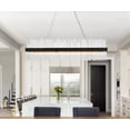thumbnail image 4 of Elegant Lighting Dallas 48" Rectangle Iron and Crystal Pendant in Black, 4 of 4
